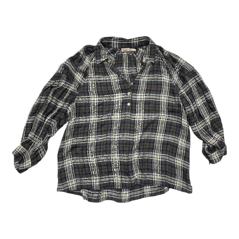 Top Long Sleeve By Faherty In Multi-colored, Size: S