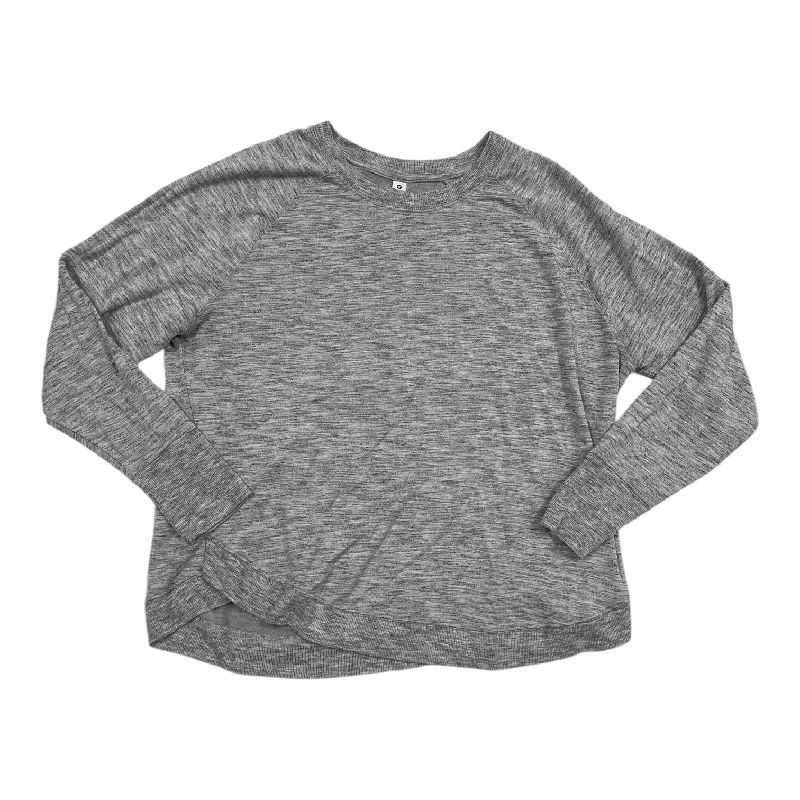 Top Long Sleeve By Athleta In Grey, Size: 1x