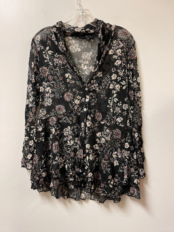 Top Long Sleeve By Clothes Mentor In Floral Print, Size: S