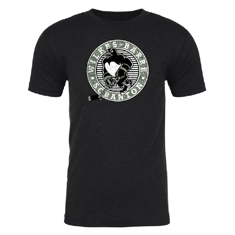 WBS Penguins Men's Camo Original Logo Tri-Blend Tee