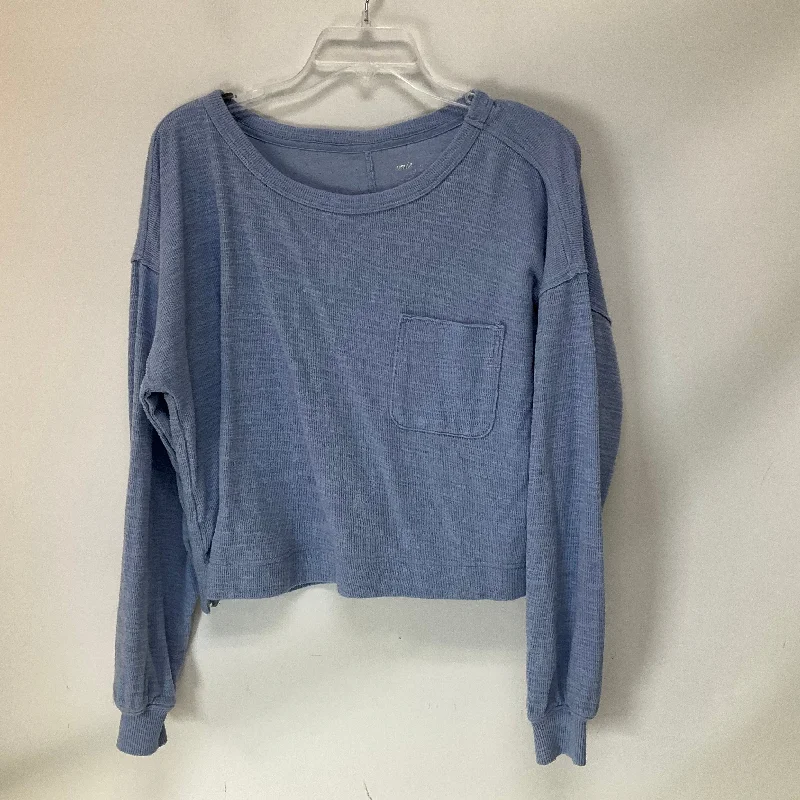 Top Long Sleeve By Aerie In Blue, Size: Xs