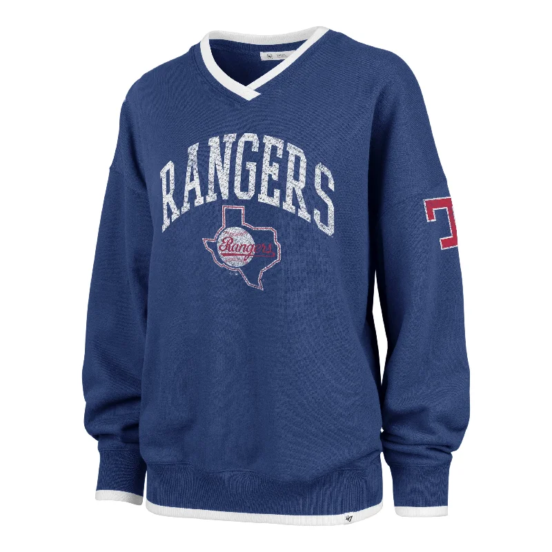 TEXAS RANGERS COOPERSTOWN WAX PACK DAZE EIGHTIES '47 PULLOVER WOMENS