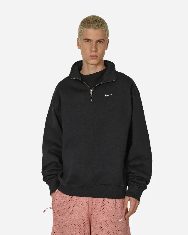 Solo Swoosh 1/4 Zip Sweatshirt Black