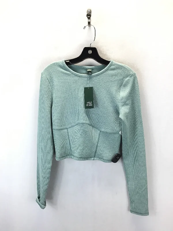 Top Long Sleeve By Wild Fable In Green, Size: M