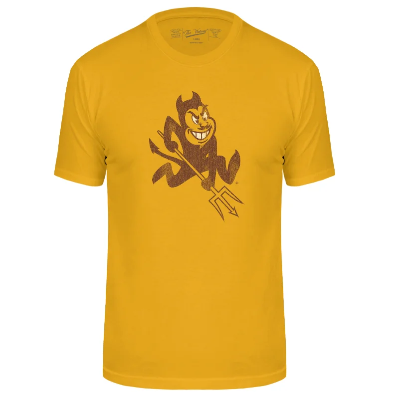 ASU Distressed Sparky Tee GLD