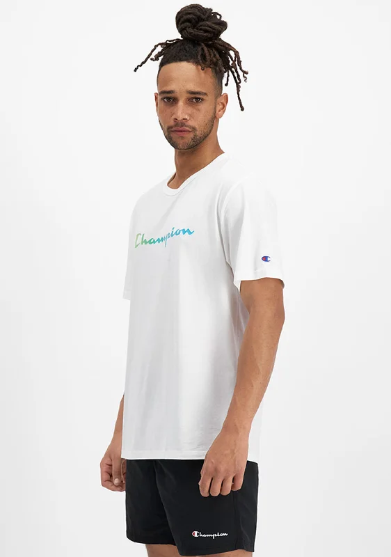 Champion Men's Ombre Logo Script Tee