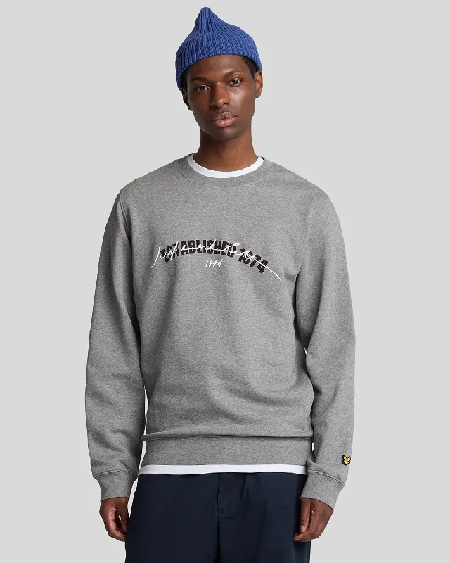 Established 1874 Graphic Crew Neck Sweatshirt