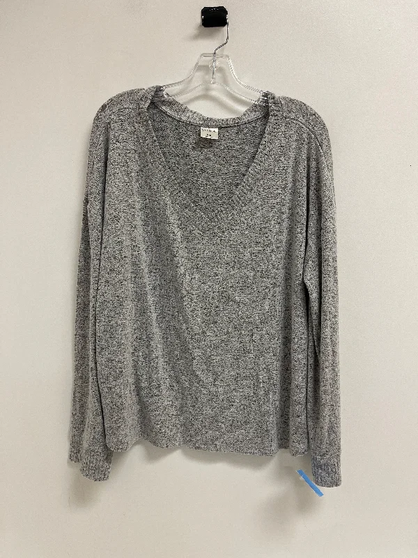 Top Long Sleeve By Soma In Grey, Size: 2x