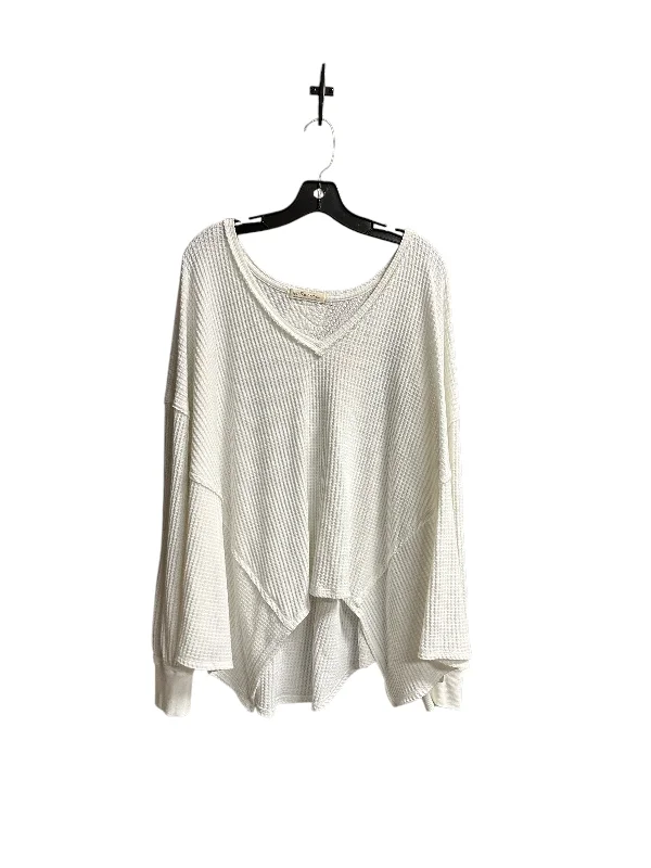 Top Long Sleeve By We The Free In White, Size: L