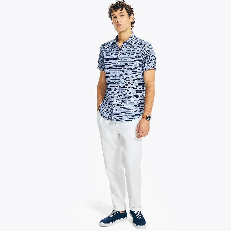 Nautica Mens Printed Short-Sleeve Shirt