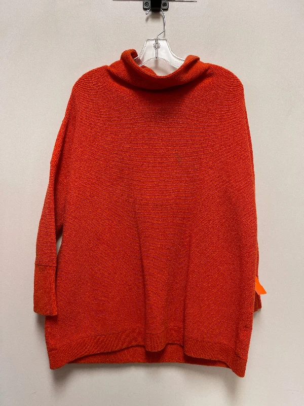 Tunic Long Sleeve By Free People In Orange, Size: S