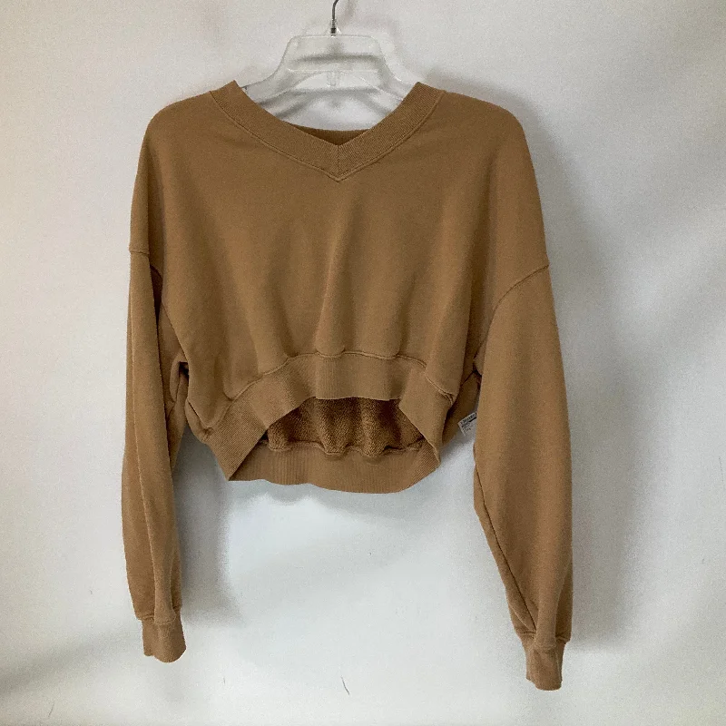 Top Long Sleeve By Aerie In Brown, Size: S