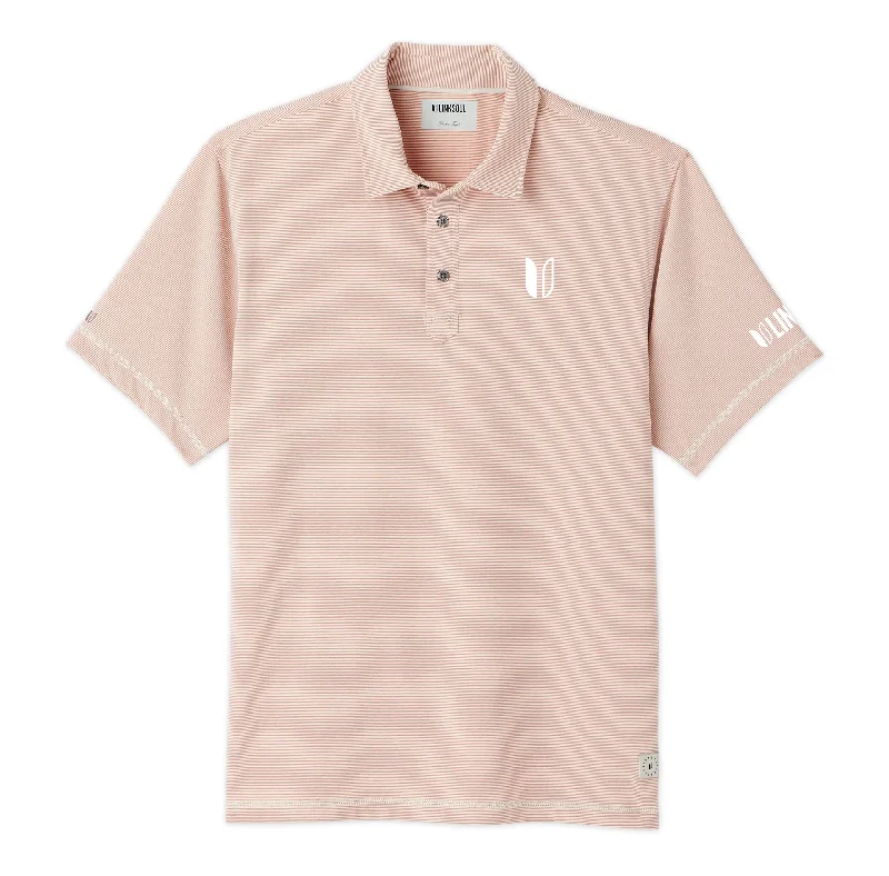 Tour Logo Monterey Microstripe Performance Polo