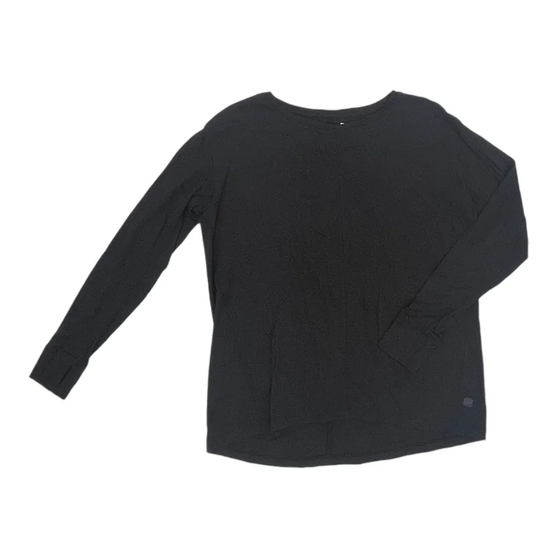 Athletic Top Ls Crewneck By Flx In Black, Size:S