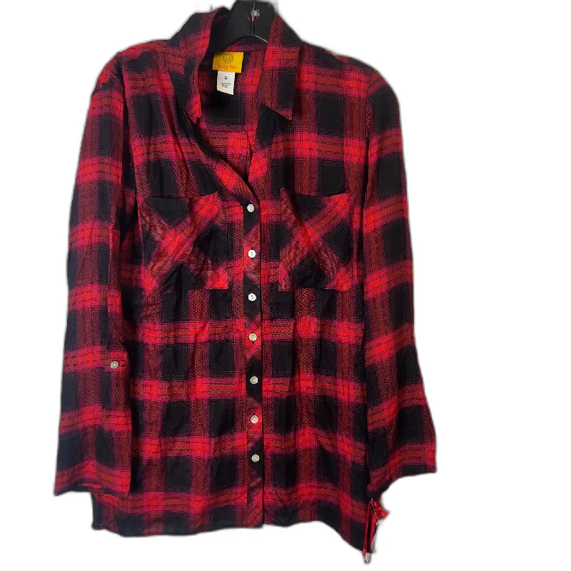 Top Long Sleeve By Ruby Rd In Red, Size: S