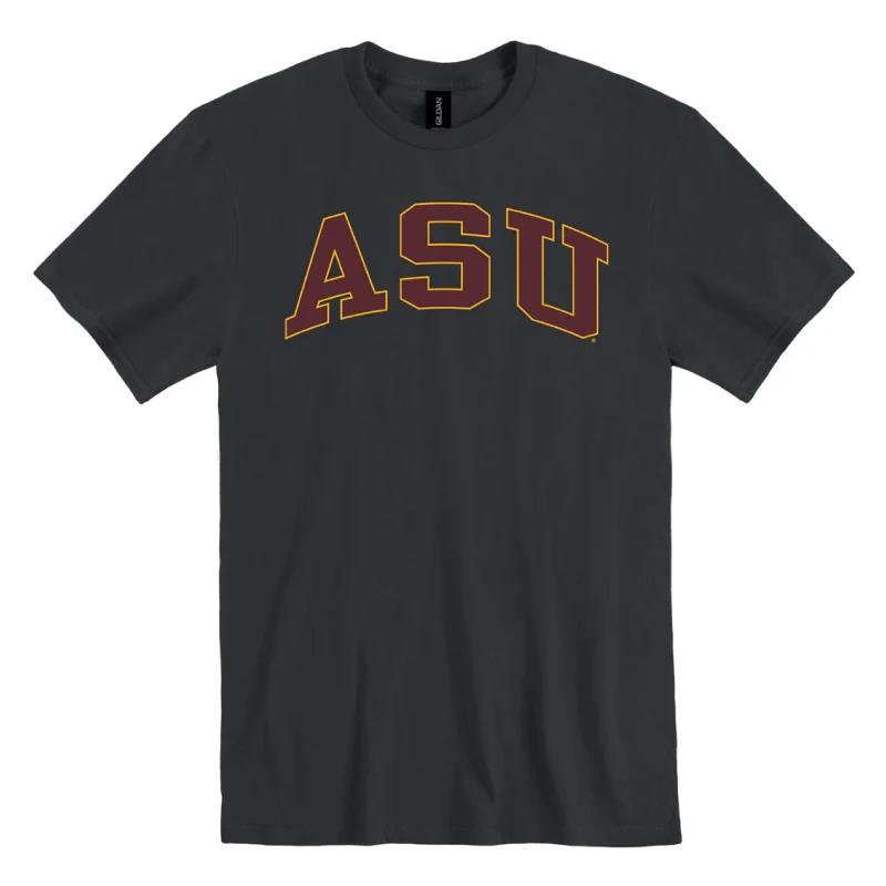 ASU Arch Ringspun Tee BLK