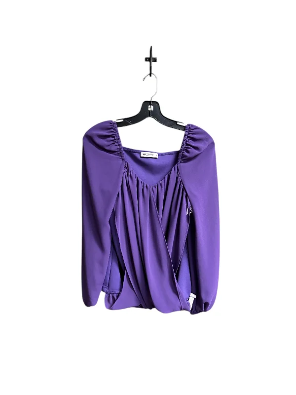 Top Long Sleeve By Grace Karin In Purple, Size: S