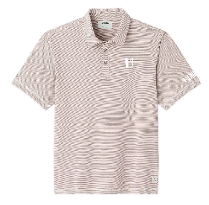 Tour Logo Monterey Microstripe Performance Polo