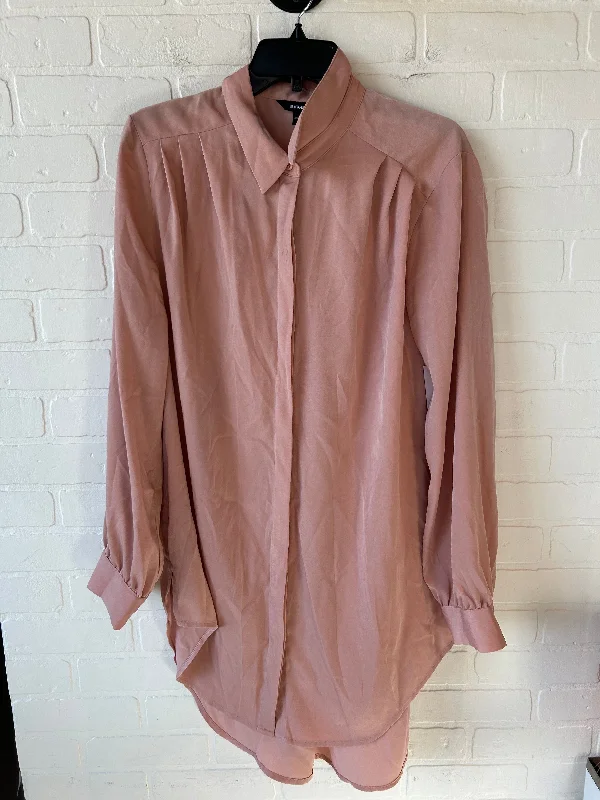 Top Long Sleeve By Express In Pink, Size: Xl