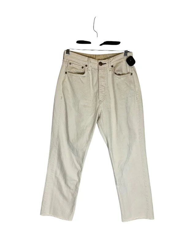 Jeans Designer By Rag & Bones Jeans In Cream Denim, Size: 2