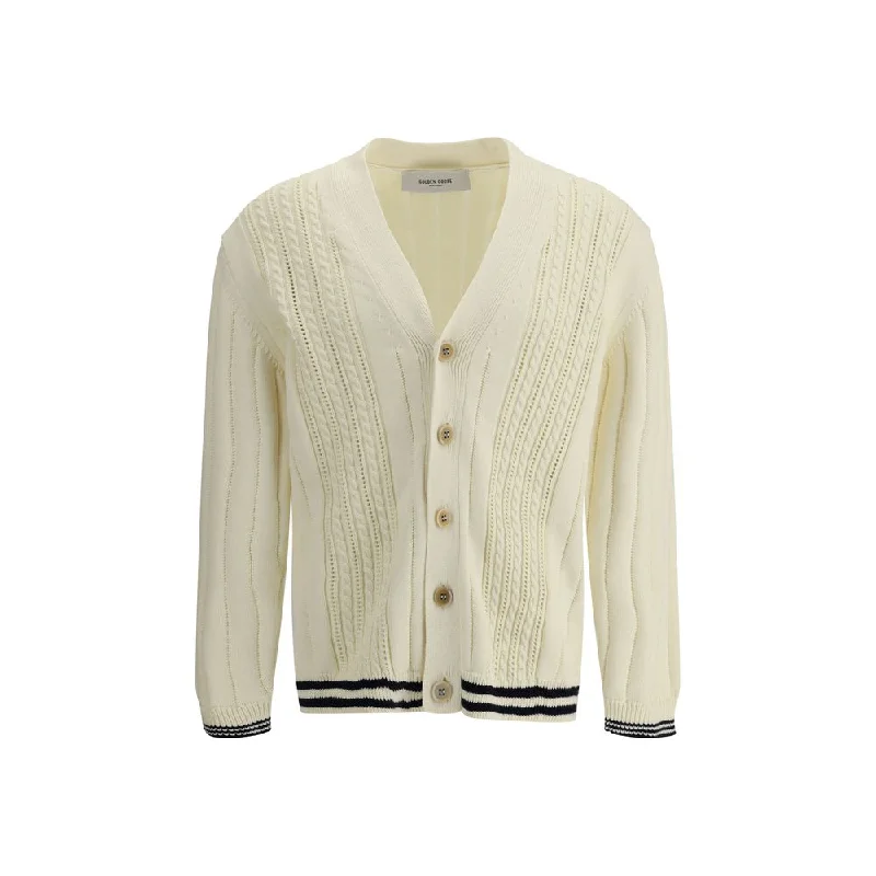 Golden Goose Cardigan with Men's cables