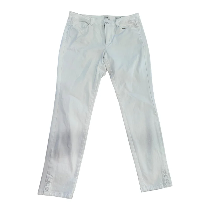 Jeans Straight By J. Jill In White, Size: 8