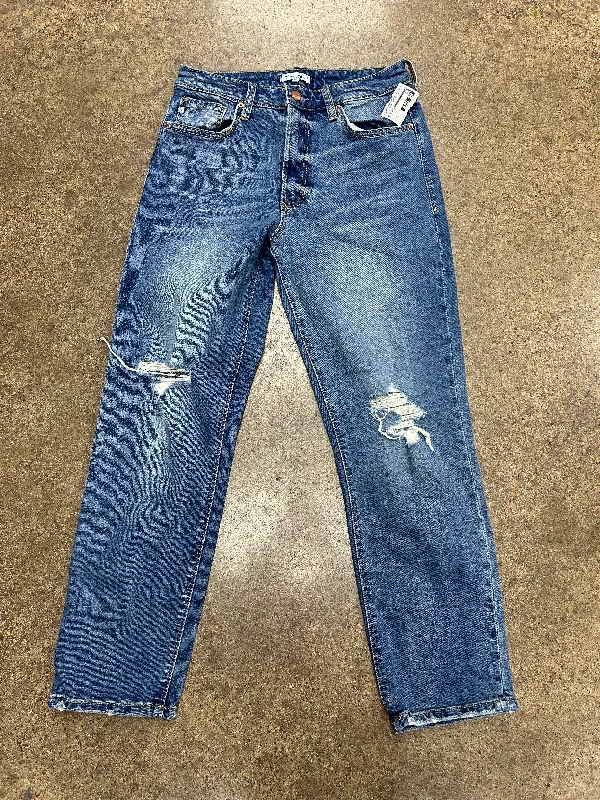 Jeans Straight By Dear John In Blue Denim, Size:4