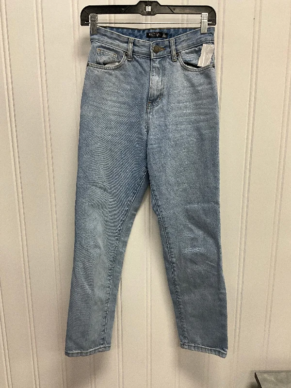 Jeans Straight By Nasty Gal In Blue Denim, Size:0