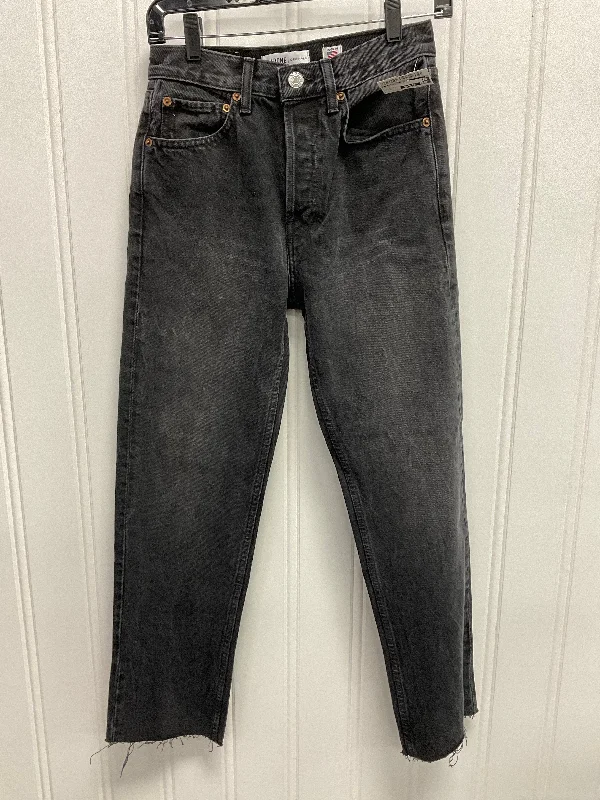 Jeans Straight By Clothes Mentor In Black, Size:0