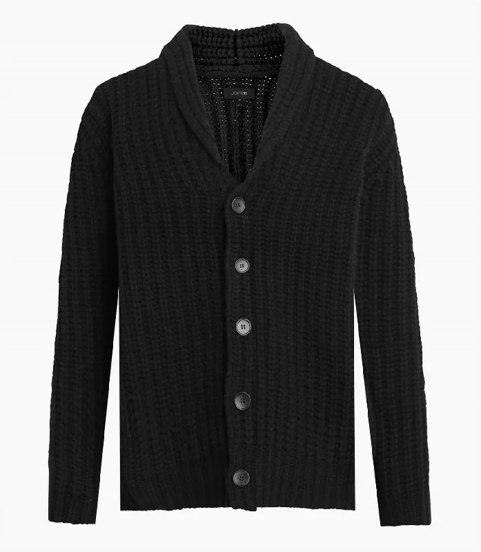 Shawl Cardigan In Black