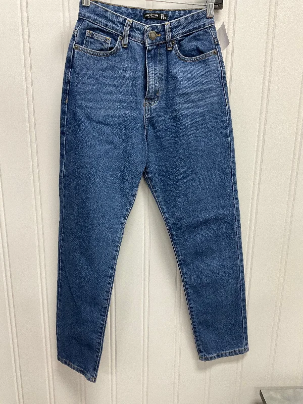 Jeans Straight By Nasty Gal In Blue Denim, Size:0