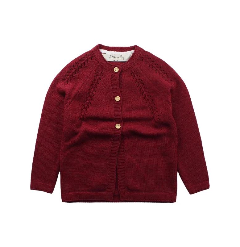 Little Valley Cardigan (Maroon) 90-130cm