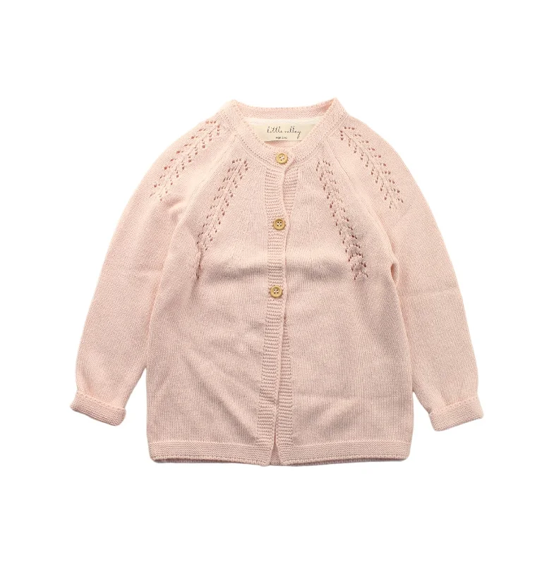 Little Valley Cardigan (Light Pink) 90-130cm