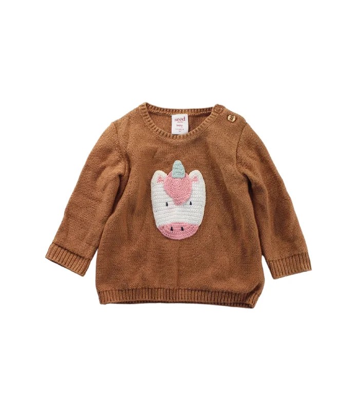 Seed Knit Sweater 3-6M