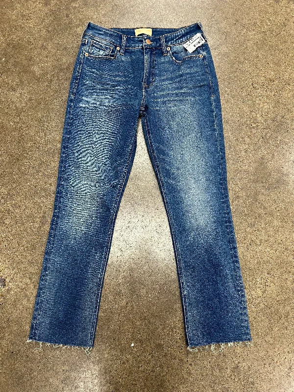 Jeans Straight By Dear John In Blue Denim, Size:4