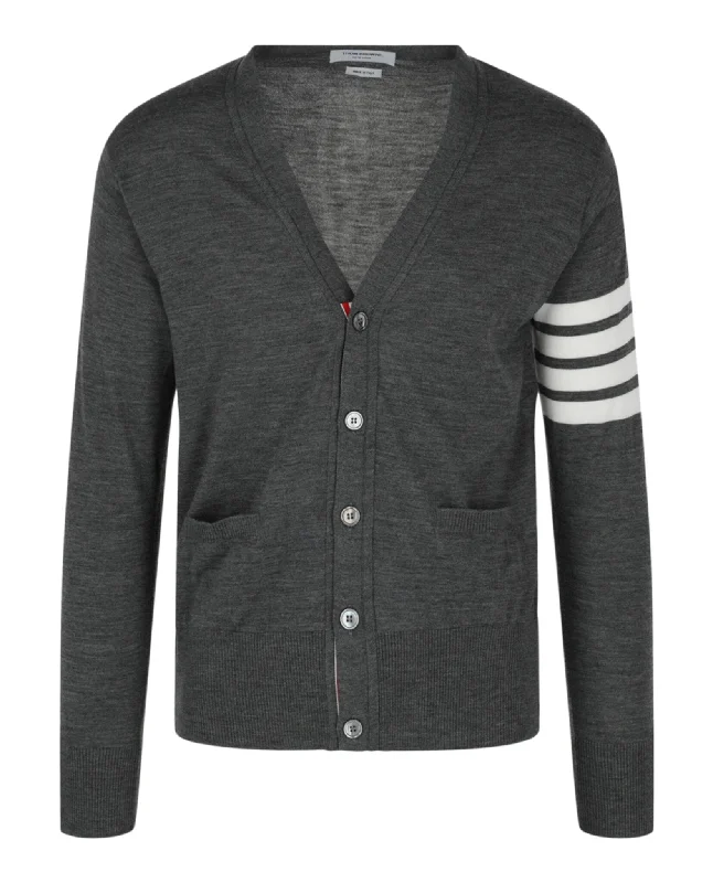 4-Bar V-Neck Cardigan