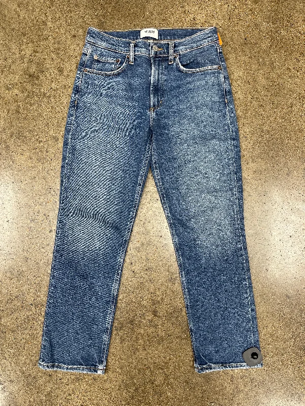 Jeans Straight By Agolde In Blue Denim, Size:2