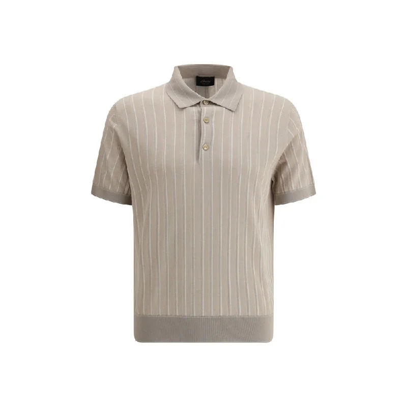 Brioni Striped Polo Men's Sweater