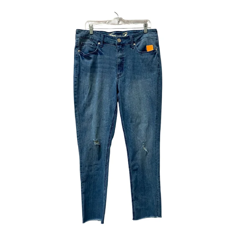 Jeans Straight By Seven 7 In Blue, Size:14