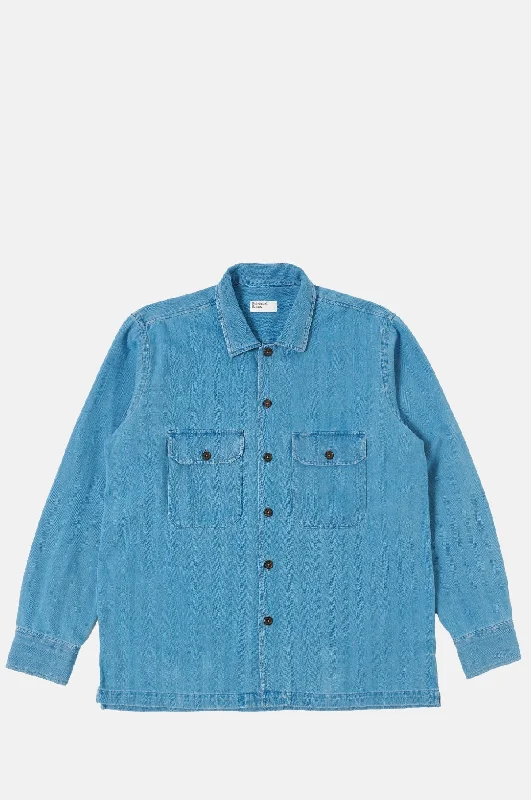 L/S Utility Shirt Washed Indigo