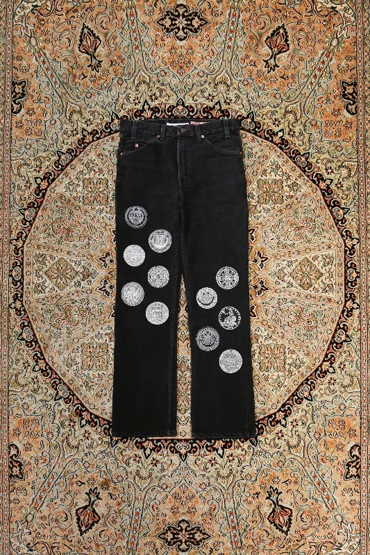 Children of the discordance TYPE-517 EMBROIDERY DENIM A (BLACK) ①